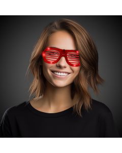 Red LED Slotted Glasses