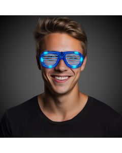 Blue LED Slotted Glasses