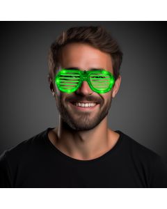 Green LED Slotted Glasses