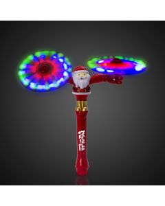 LED Santa Swivel Arms Spinner Wand
