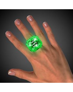 Green Light Up Diamond Rings