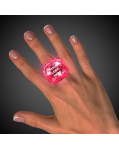 Pink Light Up Diamond Rings