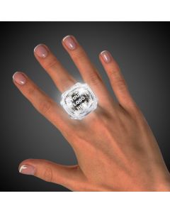 Clear Light Up Diamond Rings