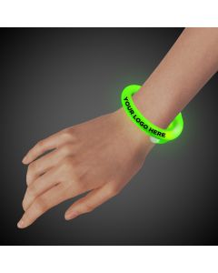 Green Flashing Coil Tube Bracelet