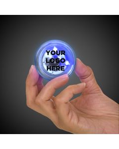 2" - Clear w/ Blue LED Flashballs