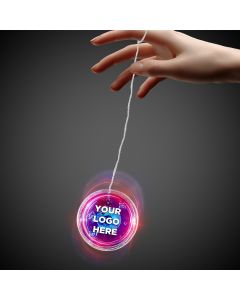 2" Blue with Red LED Yoyo