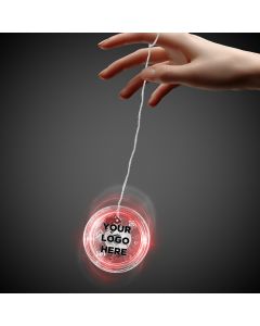 2" Clear with Red LED Yoyo