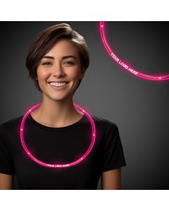 Pink Neon LED Necklaces