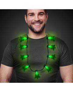 LED Christmas Tree Necklace