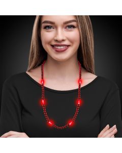 Red LED Beaded Necklaces
