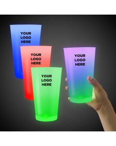 Neon LED Pint Glass