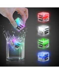 Imprinted Liquid Activated Light Up Ice Cubes - Variety of Colors