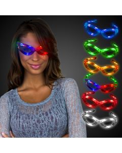 LED Flashing Sunglasses - Variety of Colors