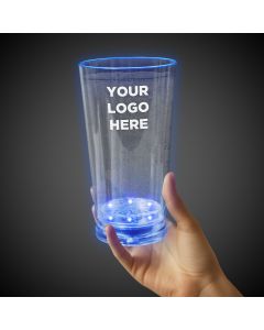 16oz Blue LED Pint Glass