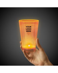 Orange 12oz. Neon Plastic LED Tumbler