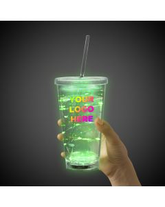 Green String Light 16oz LED Cup