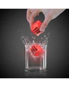 Imprinted RED Lited Ice Cubes