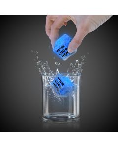 Imprinted BLUE Lited Ice Cubes