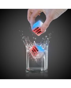 Imprinted RED-WHITE-BLUE Lited Ice Cubes