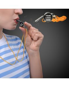 Metal Referee Whistle with Lanyard