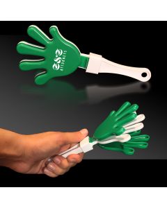 Green & White Hand Clappers