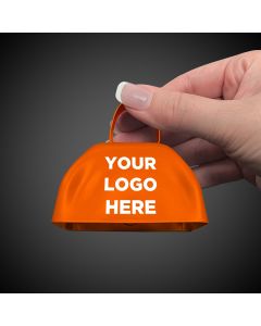 3" Orange Metal Cowbells