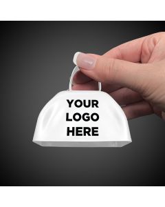 3" White Metal Cowbells