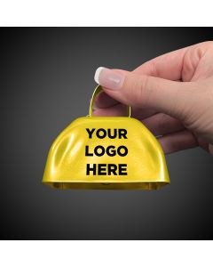 3" Yellow Metal Cowbells