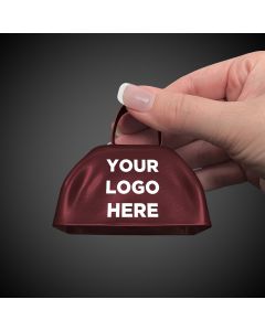 3" Maroon Metal Cowbells