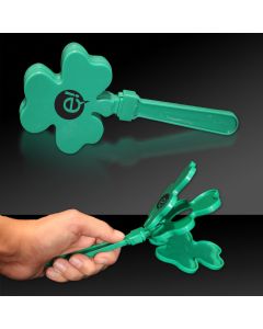 Green Shamrock Hand Clappers