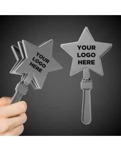 Silver Star Shape Hand Clappers