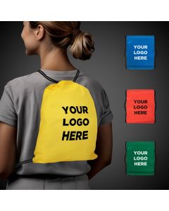Primary Color Drawstring Backpacks