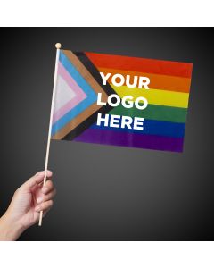 Progress Pride Rainbow Flag 12"x18"