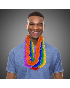 Assorted Color Plastic Lei's - 2"