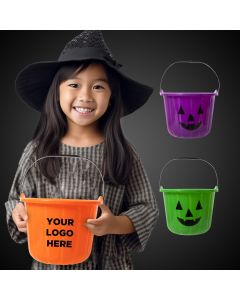 Pumpkin Bucket w/ Handle 24CT