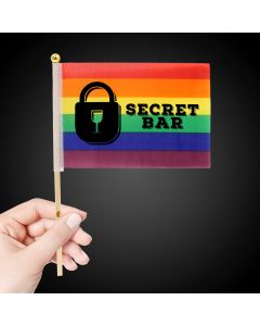 Rainbow Cloth Flag - 4" x 6"