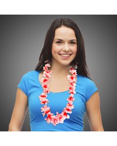 Red Flower Leis