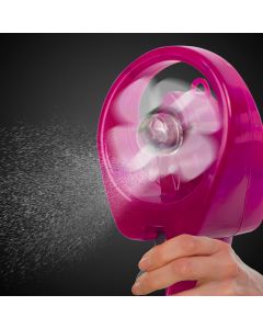 Pink Water Spray Fan