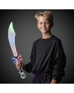 LED Pirate Sword with Flashing Color Lights - 23 Inch