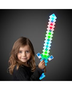 LED Blue Pixel Sword