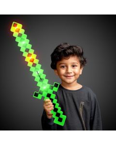 LED Green Pixel Sword