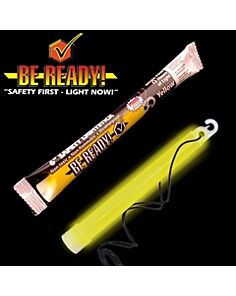 6" Yellow "Be Ready" Safety Light Stick 