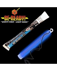 6'' Blue "Be Ready" Safety Light Stick