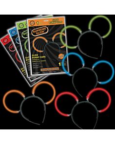 Assorted Color Glow Bunny Ears