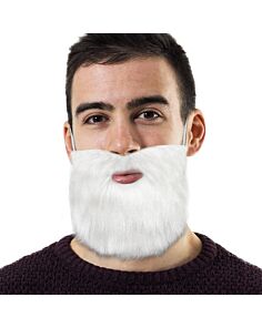 White Beard with Elastic Band 