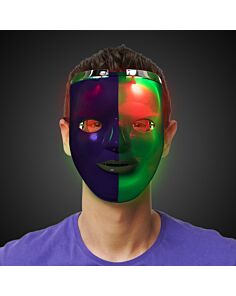 Mardi Gras LED Double Face Mask