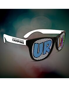 Custom White Billboard Retro Sunglasses 