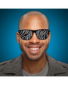 Zebra Print Novelty Sunglasses 