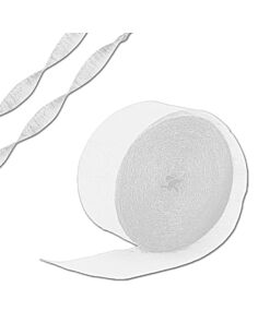 White Crepe Paper Streamer