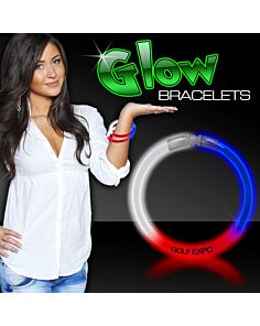 Red/White/Blue Superior 8" Glow Bracelets 